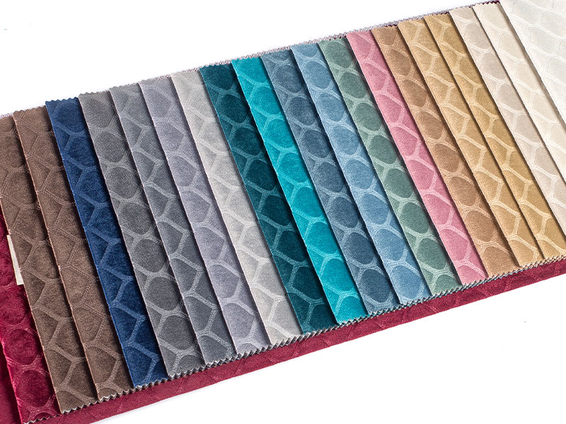 Mataas na kalidad na tinina na embossed na velvet na tela para sa dekorasyon sa bahay