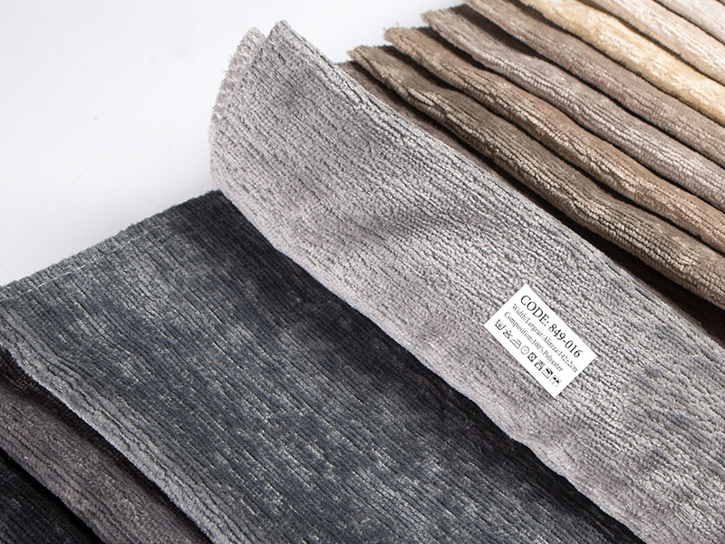 Ang pakyawan na plain chenille na tela para sa mga kurtina at drape