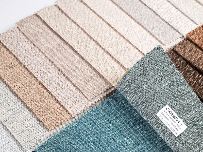 Malambot at maluho na plain chenille na tela para sa mga takip ng sofa at throws