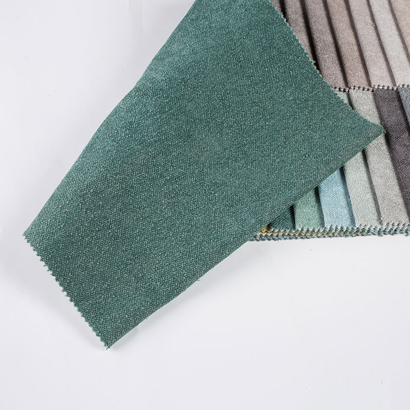 Plain chenille tela