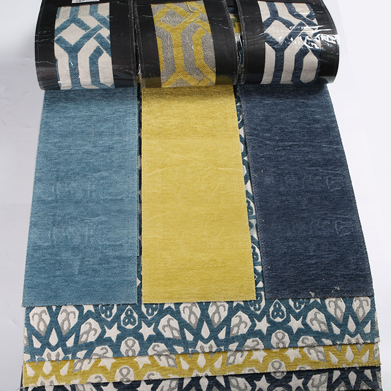 Chenille Jacquard Upholstery Tela