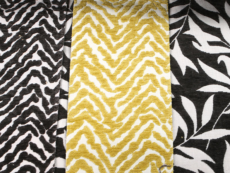 Floral pattern jacquard chenille kurtina sofa tapiserya tela mdn975